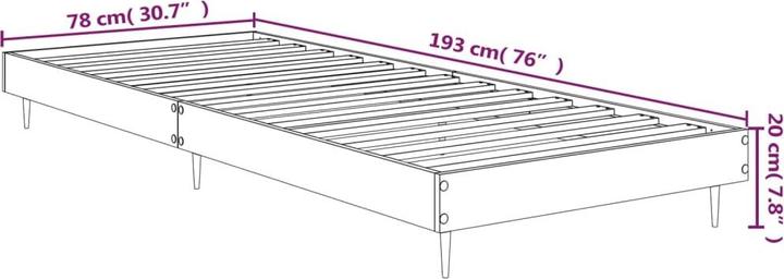 Image du produit vidaXL Bettgestell (75 x 190 cm)