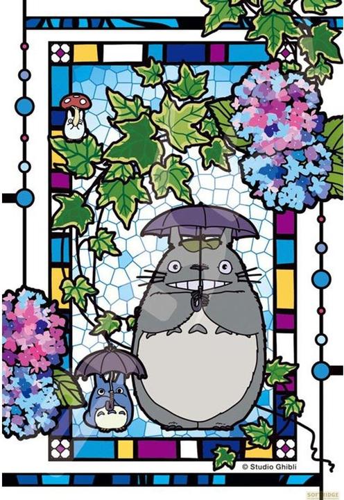 Immagine prodotto GED Puzzle Totoro Umbrella 126 Pezzi Stained Glass - Resina (126 pezzi)