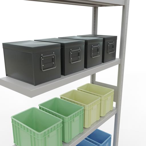Actual product image Schulte Lagertechnik MULTIplus330 boltless bay system with length ledger