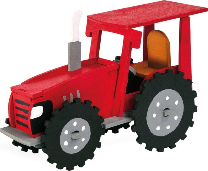 Actual product image Pebaro Holzbausatz Traktor Lasercut