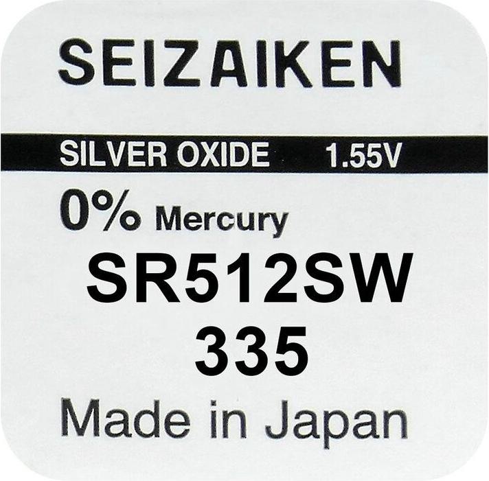 Valori nutrizionali e ingredienti Seiko 335 / SR512SW - 10 pile a bottone (10 pz., 5.50 mAh)