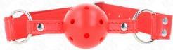 Immagine prodotto Kink - Bavaglio a palla duro completo rosso cavo 62 X 2 Cm