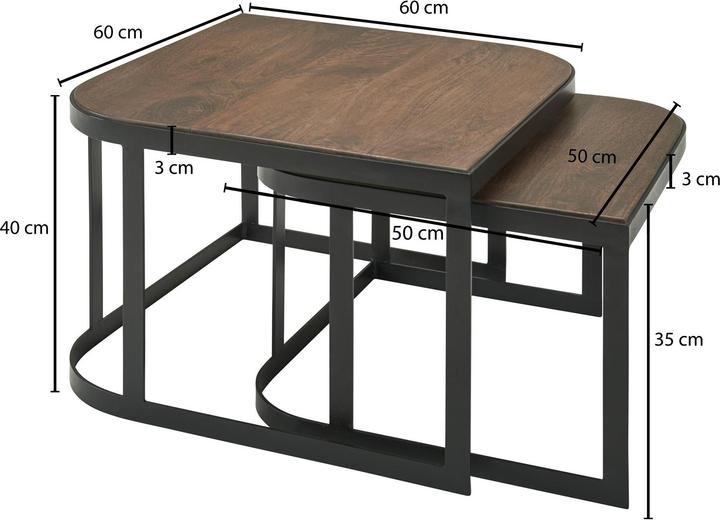 Produktbild Wohnling Ethan (60 x 60 x 40 cm)