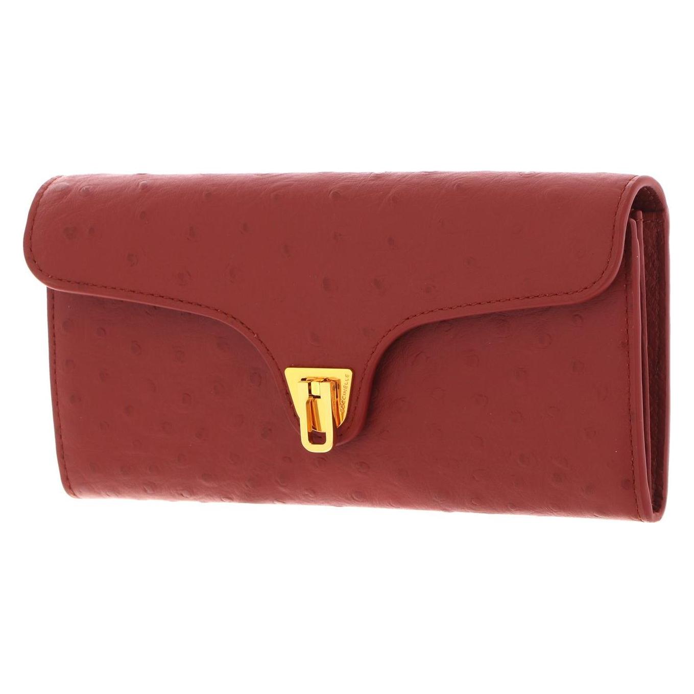 Coccinelle, Damen, Portemonnaie, Beat Ostrich Wallet, Rot
