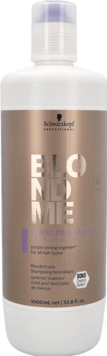 Produktbild Schwarzkopf Blondme - Cool Blondes Neutralizing Shampoo (1000 ml, Flüssiges Shampoo)