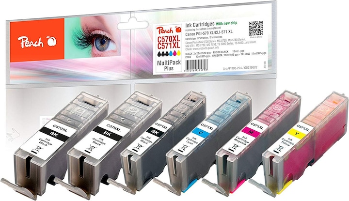 Produktbild Peach Pgi-570xl/Cli-571xl (M, PBK, Y, C, BK)