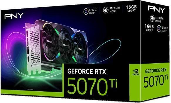 Produktbild PNY GeForce RTX 5070 Ti ARGB Epic-X RGB Overclocked Triple Fan (16 GB)