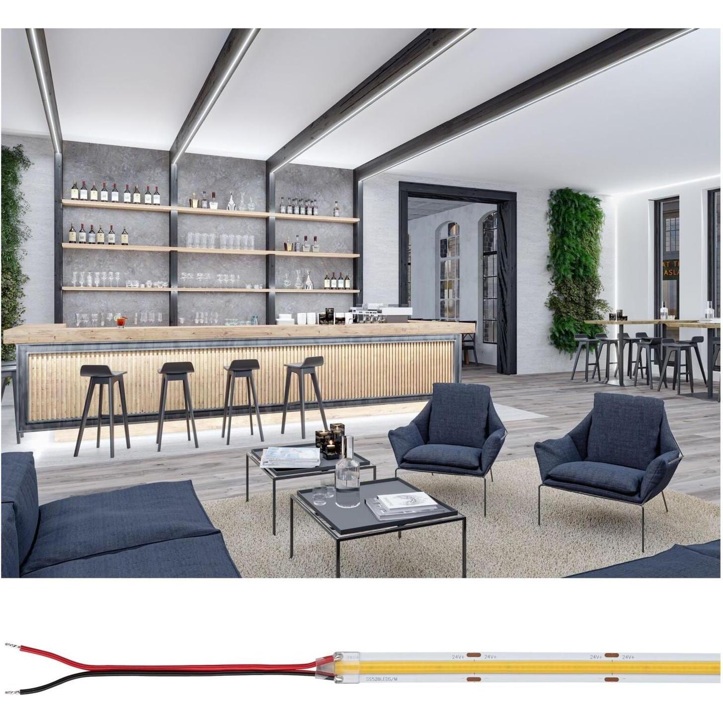 Paulmann, LED Streifen, Pro Strip Gold P150 COB (Neutralweiss, 500 cm, Indoor)