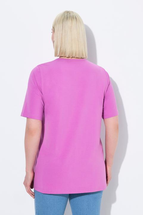 Produktbild Ulla Popken T-Shirt, A-Linie, Carré-Ausschnitt, Halbarm (58)