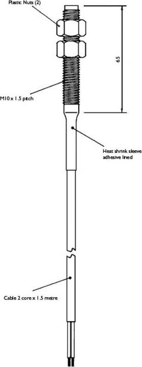 TE Connectivity Sensor PS801 Reed-Kontakt 1 Schliesser 100 V/DC, 250 V/AC 1 A 10