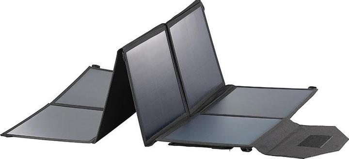Produktbild Revolt Solarpanel (100 Watt) mit Akku, Laderegler, 230-V-Wandler, Kfz-Adapter (100 W)