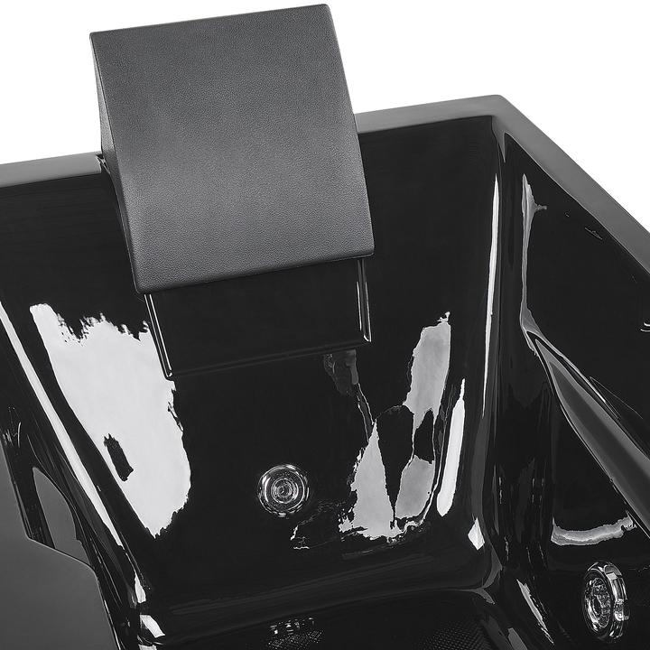 Image du produit Beliani Baignoire balnéo noire rectangulaire avec LED 169 x 81 cm gauche ARTEMISA (200 l, 81 cm, 169 cm)