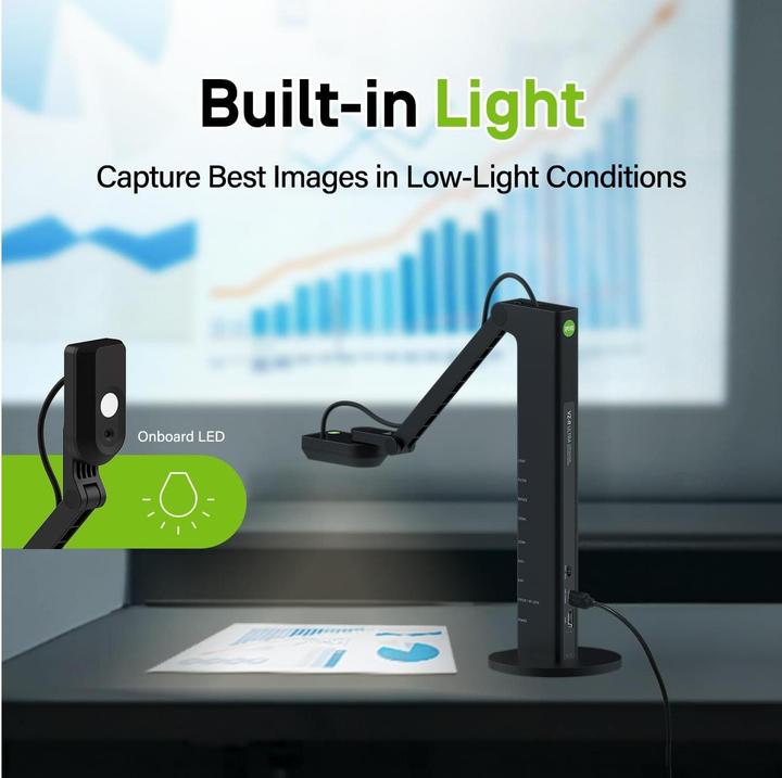 Immagine prodotto Ipevo VZ- R Ultra HDMI/USB 13MP Document/Webcam (4K)