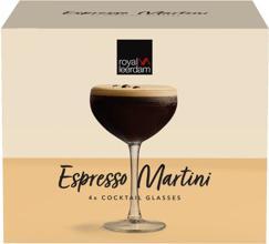 Productafbeelding Royal Leerdam Espresso Martini Glas Set 4 (2.40 dl, 4 x, Martini glazen)
