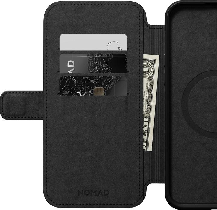 Actual product image Nomad Book Cover Modern Leather Folio iPhone 14 Plus Brown (Apple iPhone 14 Pro Max)