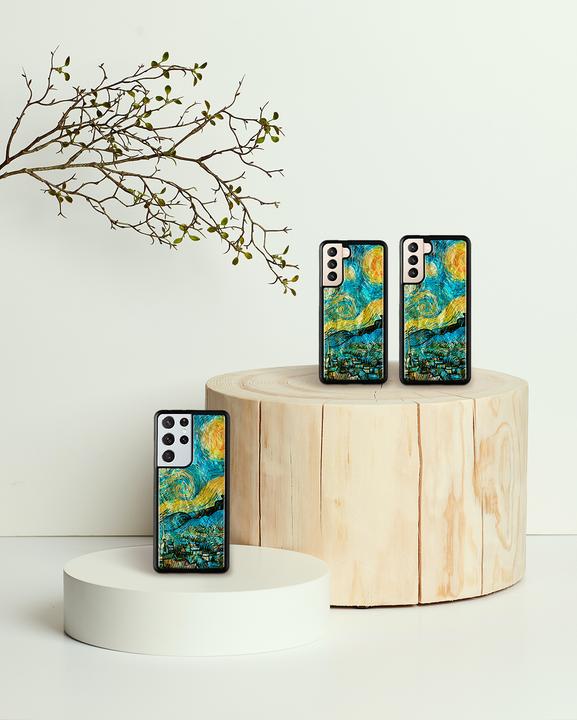 Produktbild Ikins case for Samsung Galaxy S21+ starry night juodas (Samsung Galaxy S21+)