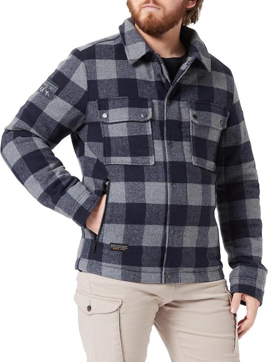 Actual product image Camel Active Checkered blouson in a wool mix (56)