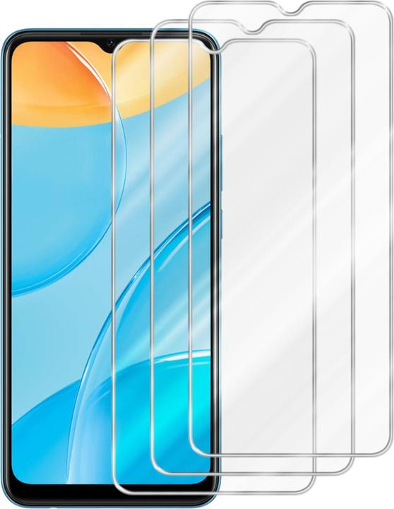 Actual product image Cadorabo Tempered Glass for OPPO A15 / A15s Fullcover 3x Pack (3 pcs., Oppo A15)