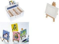 Actual product image Kangaro mini ezel - met doek 6x8cm - 24 stuks in display - K-830020