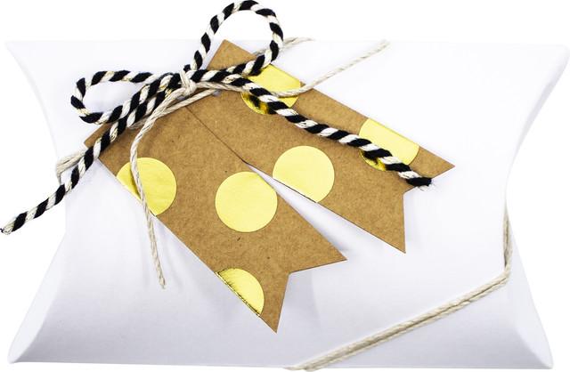 Actual product image Artoz Gift box Pillow Box white large 187x101mm, 6pcs. (Gift bag, 6 x)