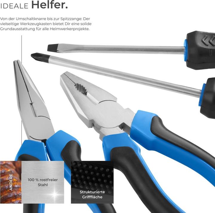 Immagine prodotto tectake Cassetta degli attrezzi (57 pezzi)