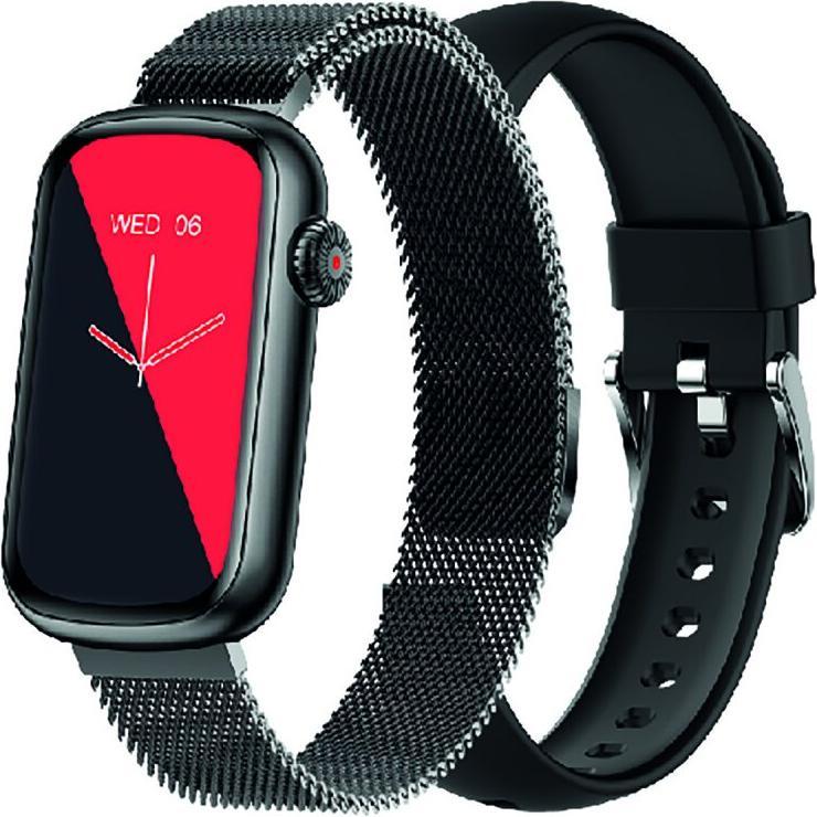 Smarty Watches Smarty 2.0 Smart-Watch SW032A schwarz Edelstahlarmand, Smartwatch