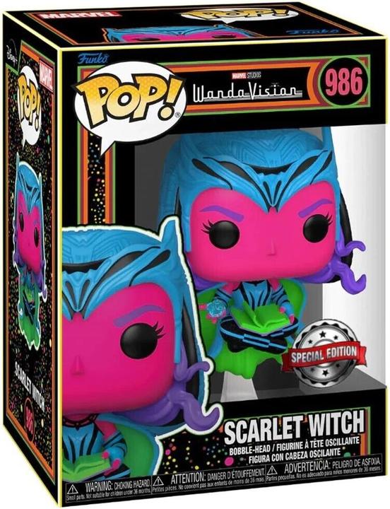 Produktbild Funko WandaVision POP! Vinyl Figurine Scarlet Witch(Blacklight) 9 cm