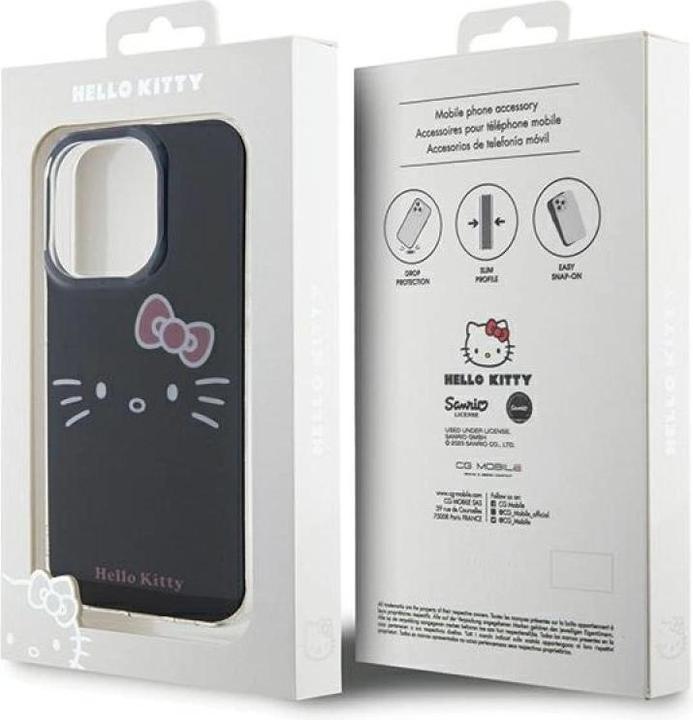 Produktbild Hello Kitty HKHCP15XHKHLK iPhone 15 Pro Max 6.7" czarny/black hardcase IML Kitty Face (Apple iPhone 15 Pro Max)