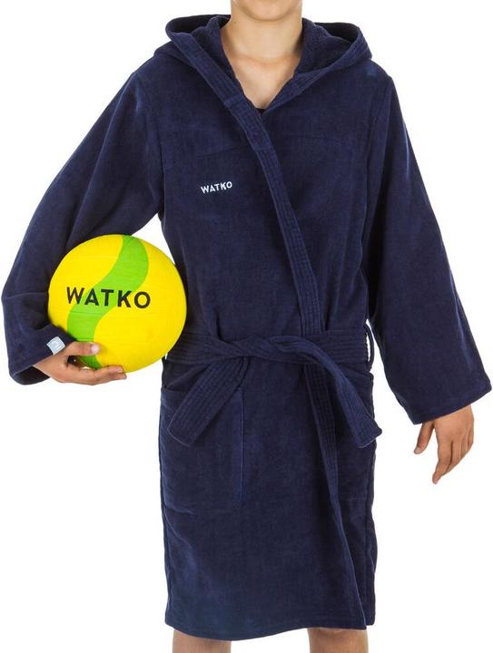 Produktbild Watko Bademantel Kinder Wasserball dicke Baumwolle (134)