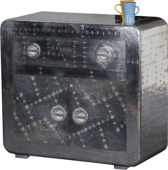 SIT Möbel Commode Aero argent (80 x 90 x 40 cm)