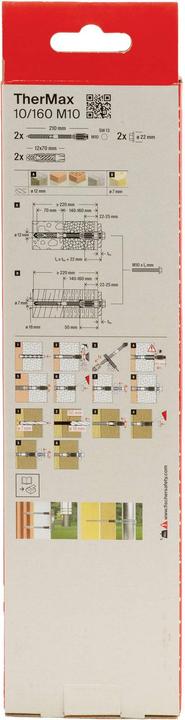 Actual product image Fischer TherMax 10/160 M10 (2 pcs.)