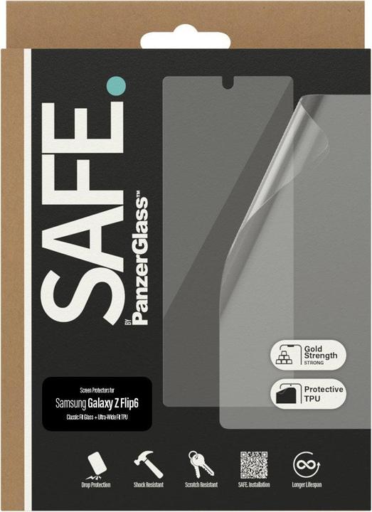 Actual product image PanzerGlass Safe. (1 Piece, Samsung Galaxy Z Flip6)