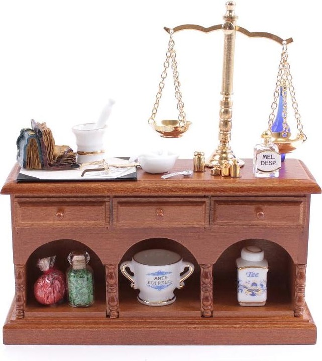 Produktbild Reutter 001.861/7 - Apothekertisch, Miniatur