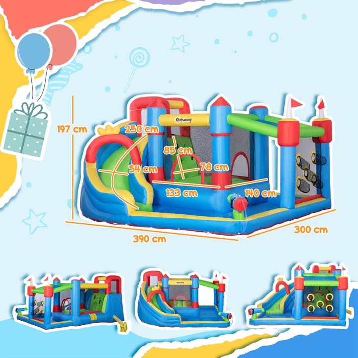 Actual product image Swisshandel24 Oxford fabric bouncy castle water park