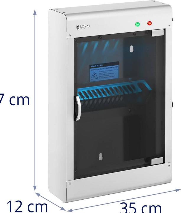 Produktbild Royal Catering Messersterilisator UV Sterilisator Sterilisationsgerät Edelstahl Timer 14 Messer