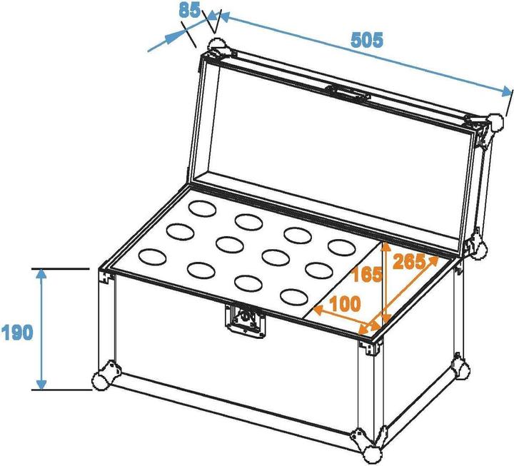 Image du produit Roadinger 30109895 Boîtier pour microphone (L x l x h) 325 x 510 x 310 mm (Accessoire)