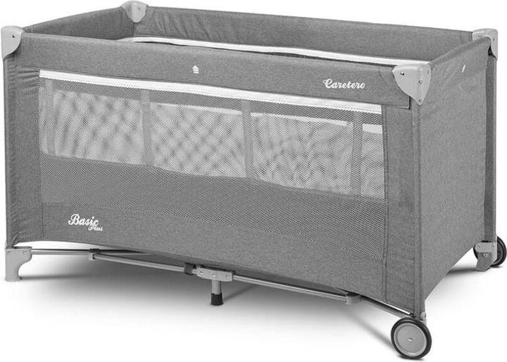 Image du produit Caretero Lit De Voyage Basic Plus Gris (120 x 60 cm)