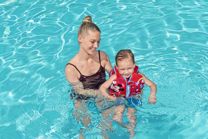 Actual product image Bestway Disney Junior Mickey & Friends Fabric Kids Swim Vest (M/L, 15 - 18 kg, 11 - 15 kg)