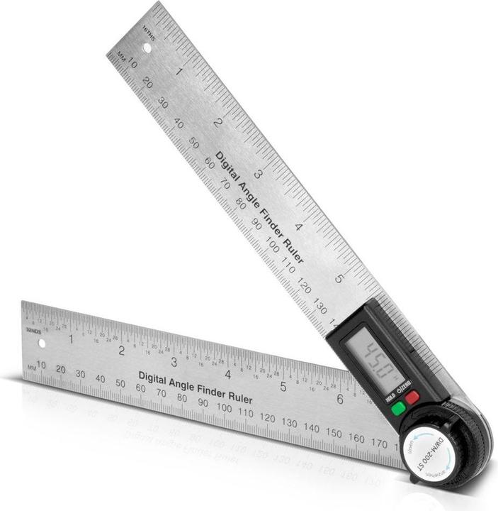 Stahlwerk Digitaler Winkelmesser DWM-200 ST mit 180 mm Messbereich 360°