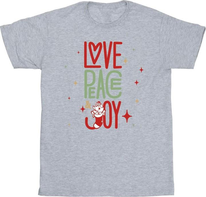 Actual product image Disney Mens The Aristocats Marie Love Peace Joy T-Shirt (L)