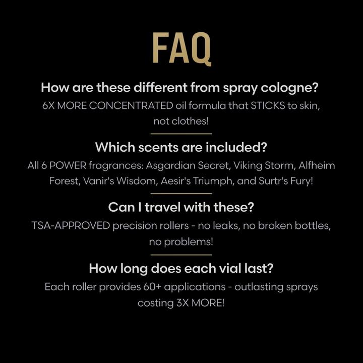 Actual product image The Beard Struggle Concentrated Cologne Oil Sampler Kit (30 ml)