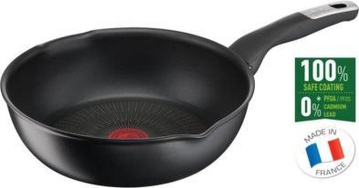 Actual product image Tefal Multipan G2557572 Unlimited Pan Frying, Diameter 22 cm, Suitable for induction hob, Fixed hand (Frying pan, Aluminium, 22 x 8 cm)