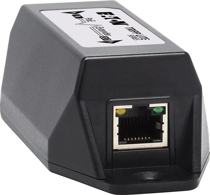 Actual product image Eaton 1-Port Gigabit Ethernet PoE+ Extender/Repeater Cat5e/6/6a 30W 100m 328ft. (802.3at (PoE+), 30 W)