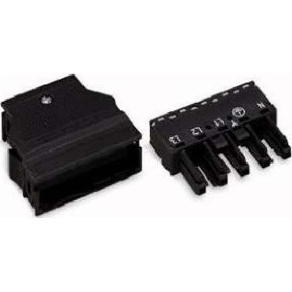 Thumbnail - Wago Netz-Steckverbinder WINSTA MID, Elektronikkabel + Stecker, Schwarz