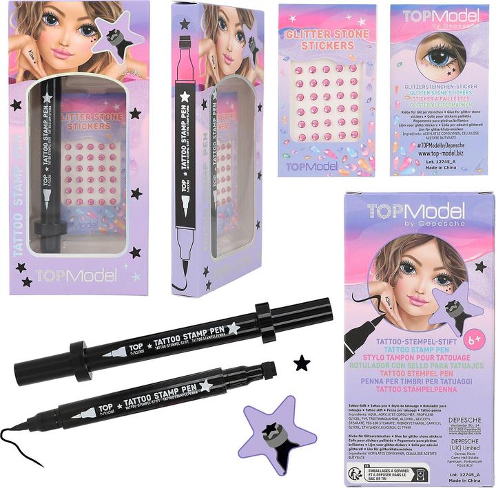 Actual product image Top Model TOPModel - Tattoo Pen with Glitter Stones BEAUTY and ME ( 0412745 )