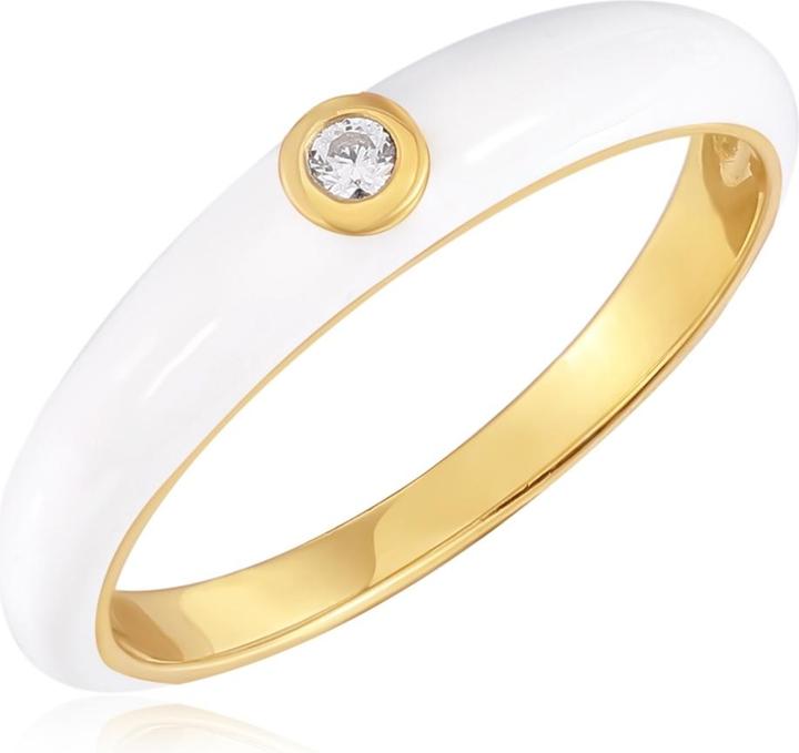 Image du produit Glanzstücke München Femmes argent sterling zirconium or jaune - 33804 (56, Argent 925)