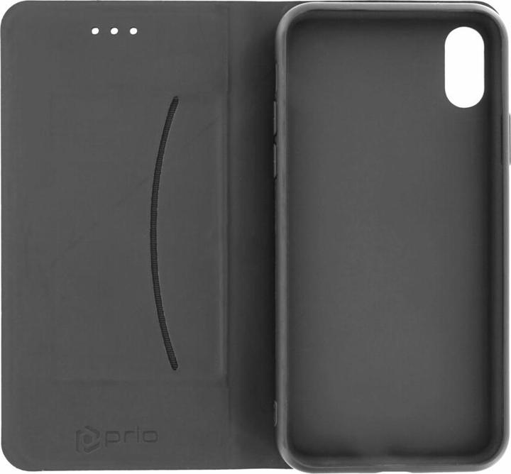 Actual product image prio Book Case Fashion for iPhone XS/X blue-black (Apple iPhone X, Apple iPhone XS)