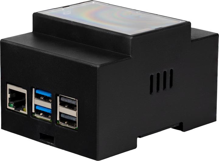 Actual product image Raspberry Pi Rpi Pi5 Hutschienen Geh Plastik