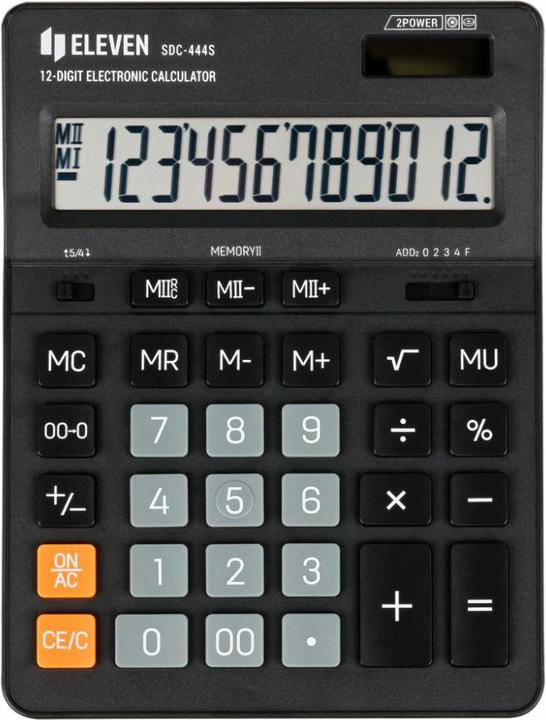 Image du produit Eleven Smart device desktop calculator SDC444S black (Fonctionnement sur piles, Panneau solaire)