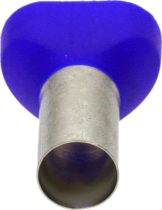 Produktbild Kalitec 50 Stück Cembre PKT1625 Zwillingsaderendhülsen isoliert 2x16mm² blau 25mm lang I Industriequalität v